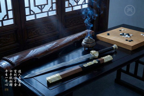 Sovereign Phoenix: Mn-Steel Han Sword - Full Tang | 棲鳳·如意