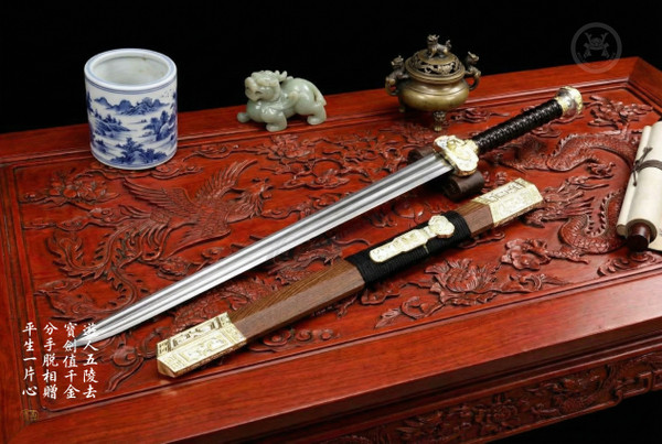 Sovereign Phoenix: Mn-Steel Han Sword - Full Tang | 棲鳳·如意