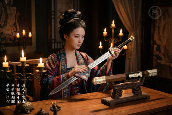 Sovereign Phoenix: Mn-Steel Han Sword - Full Tang | 棲鳳·如意