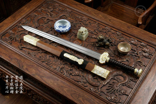 Sovereign Phoenix: Mn-Steel Han Sword - Full Tang | 棲鳳·如意
