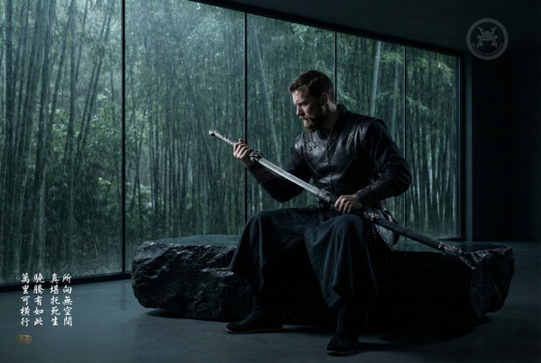 Tiger Wing: Mn-Steel Imperial Liuyedao - Full Tang & Beast Carvings | 虎翼·驍騰