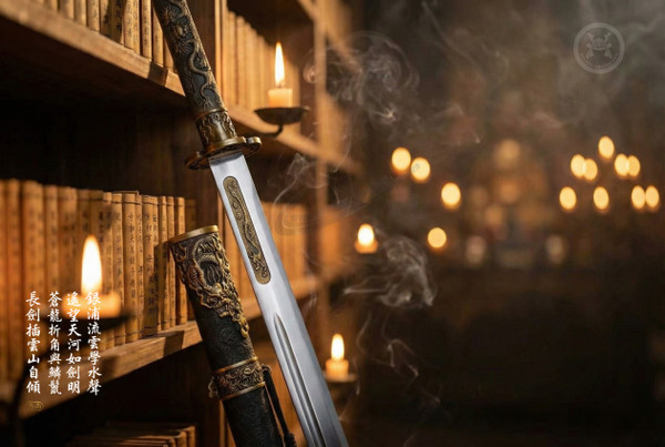 Azure Dragon: Precision Mn-Steel Tang Dao - Long Reach & Full Tang | 蒼龍·逐風