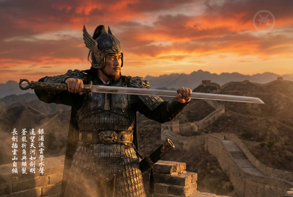 Azure Dragon: Precision Mn-Steel Tang Dao - Long Reach & Full Tang | 蒼龍·逐風