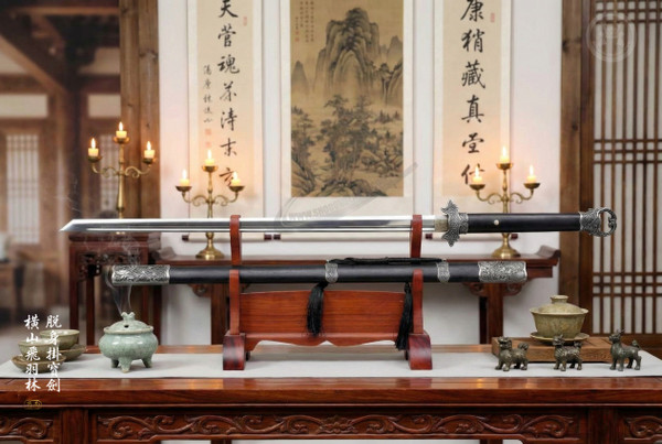 Gentleman's Tan: Mn-Steel Tang Dao - Rosewood & Full Tang | 檀心·君子