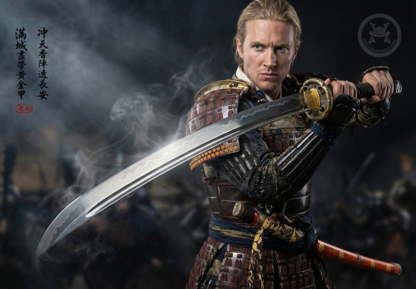 Imperial Kiku: T10 Clay Tempered Katana - Tachi Mounts & Full Tang | 《御菊》