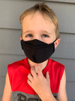 KIDS Personal Protective Face Mask - Black (3-Layer)