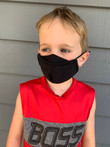 KIDS Personal Protective Face Mask - Black (3-Layer)