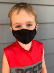 KIDS Personal Protective Face Mask - Black (3-Layer)