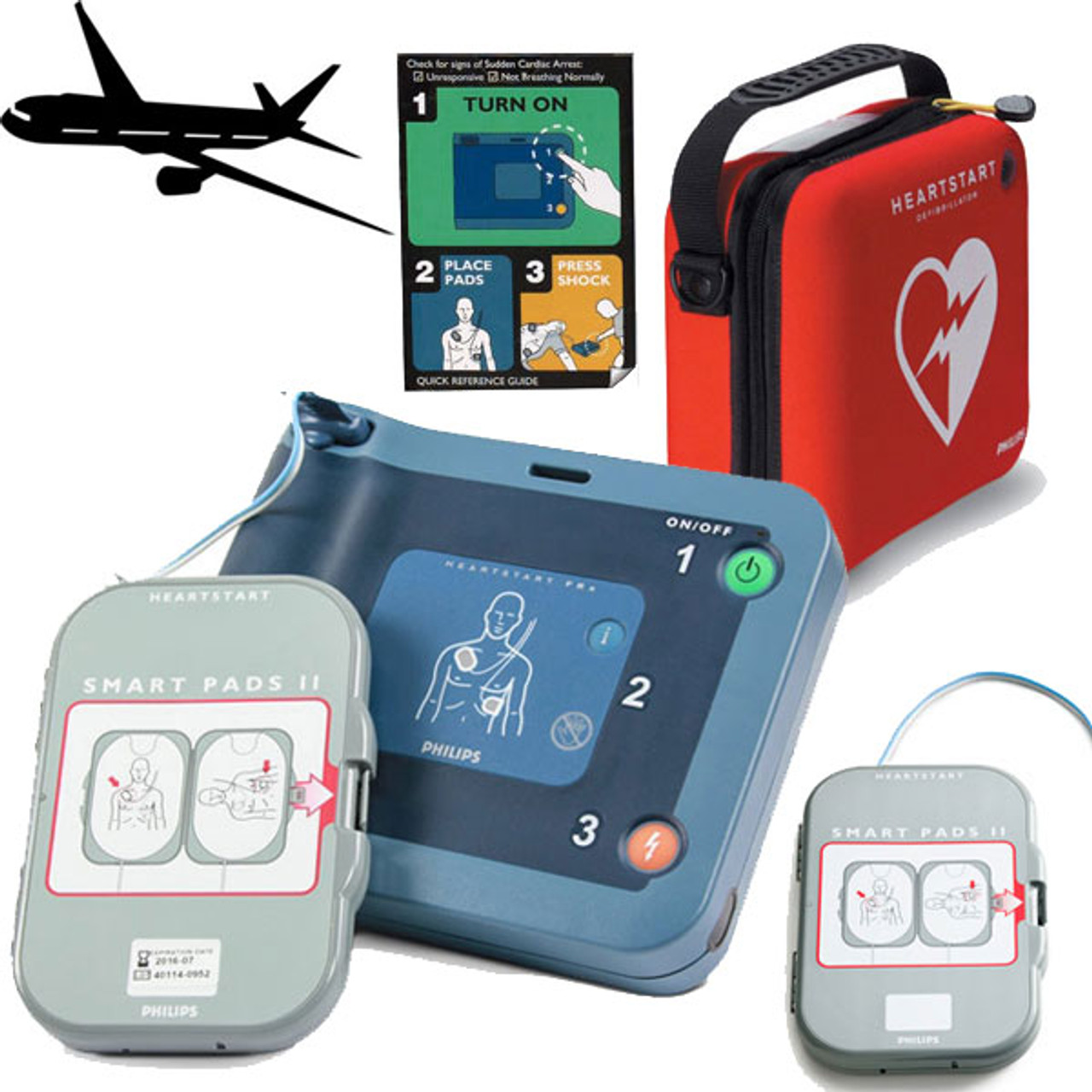 Philips HeartStart FRx AED Ready-Pack (Aviation Shipset)