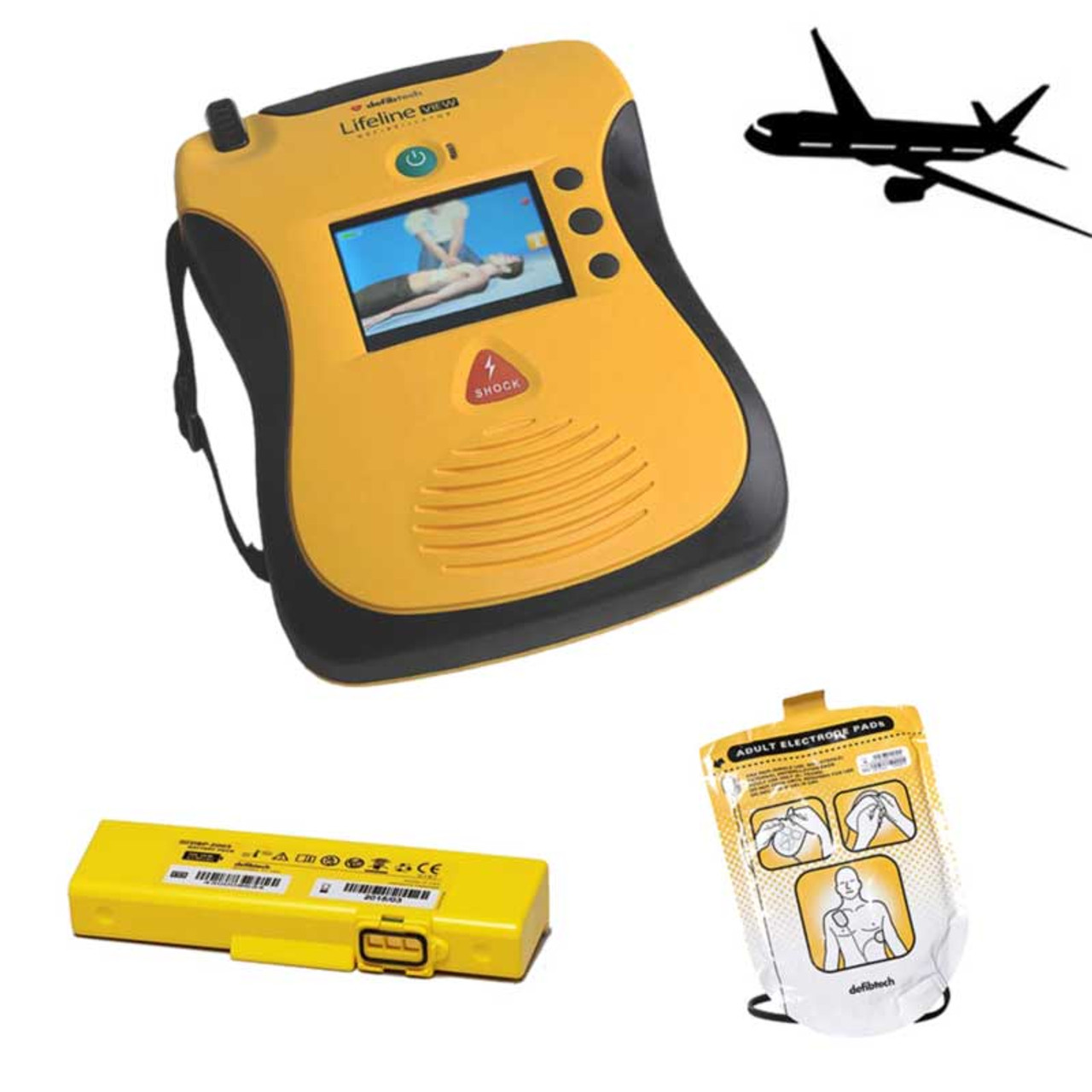 Defibtech VIEW AED (AVIATION Shipset)