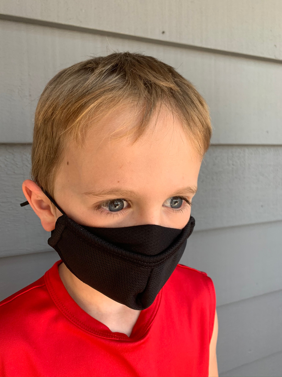 KIDS Personal Protective Face Mask - Black (3-Layer)