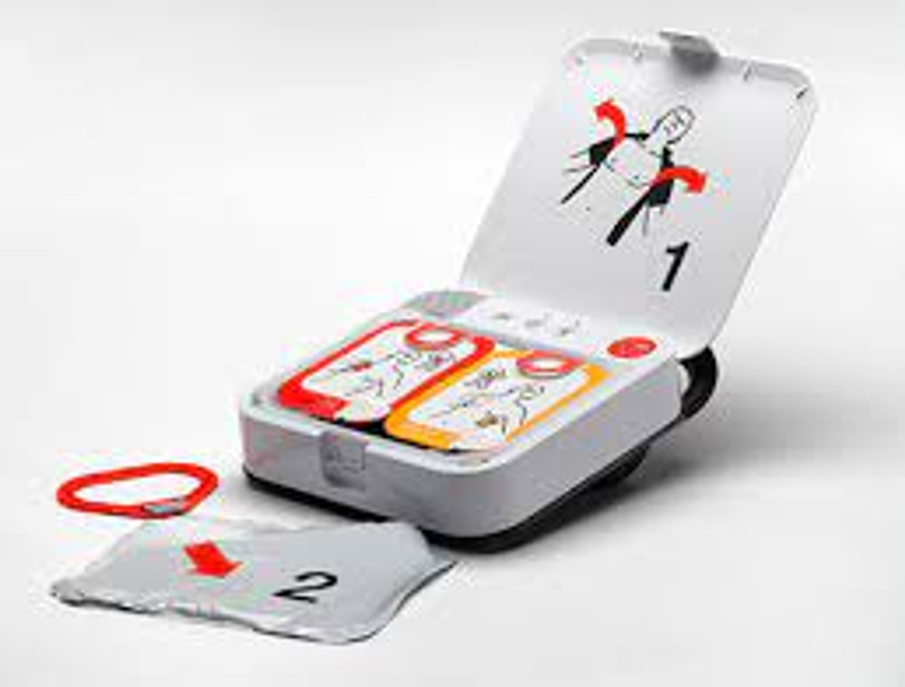 Physio-Control LIFEPAK CR2 USB Bilingual - LIFEPAK QUIK-STEP Adult/Child Pacing/ECG/Defibrillation/4-Year Electrodes