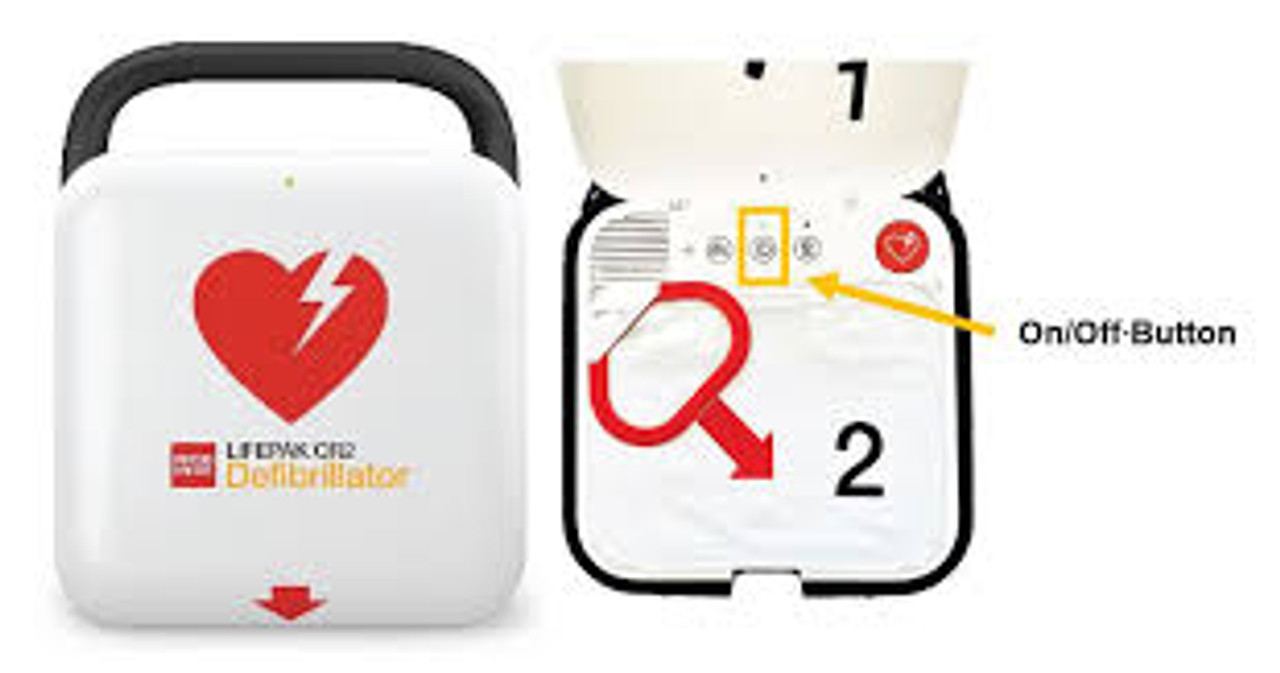 Physio-Control LIFEPAK CR2 USB Bilingual - LIFEPAK QUIK-STEP Adult/Child Pacing/ECG/Defibrillation/4-Year Electrodes