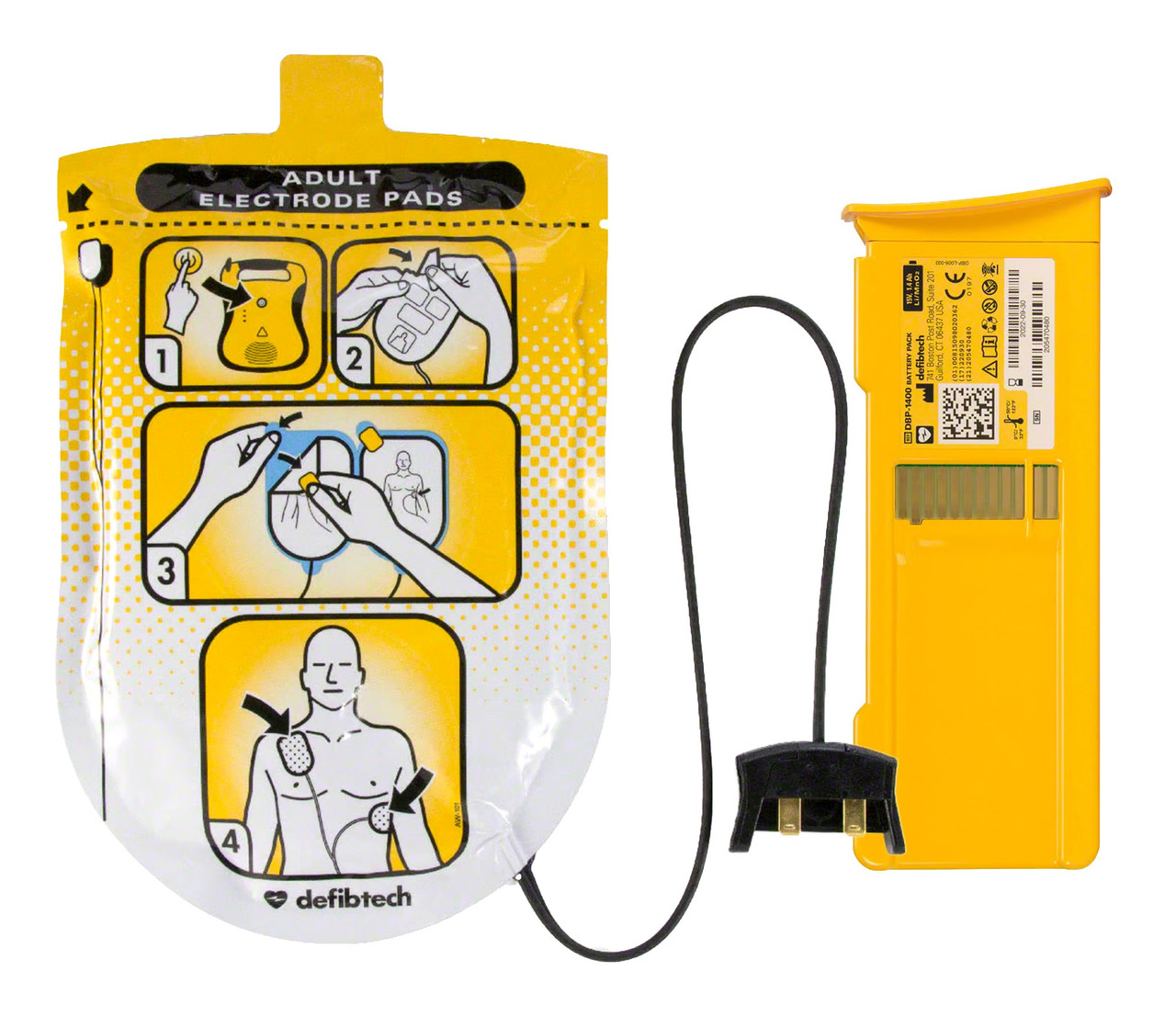 Defibtech Lifeline AED Solution Pack