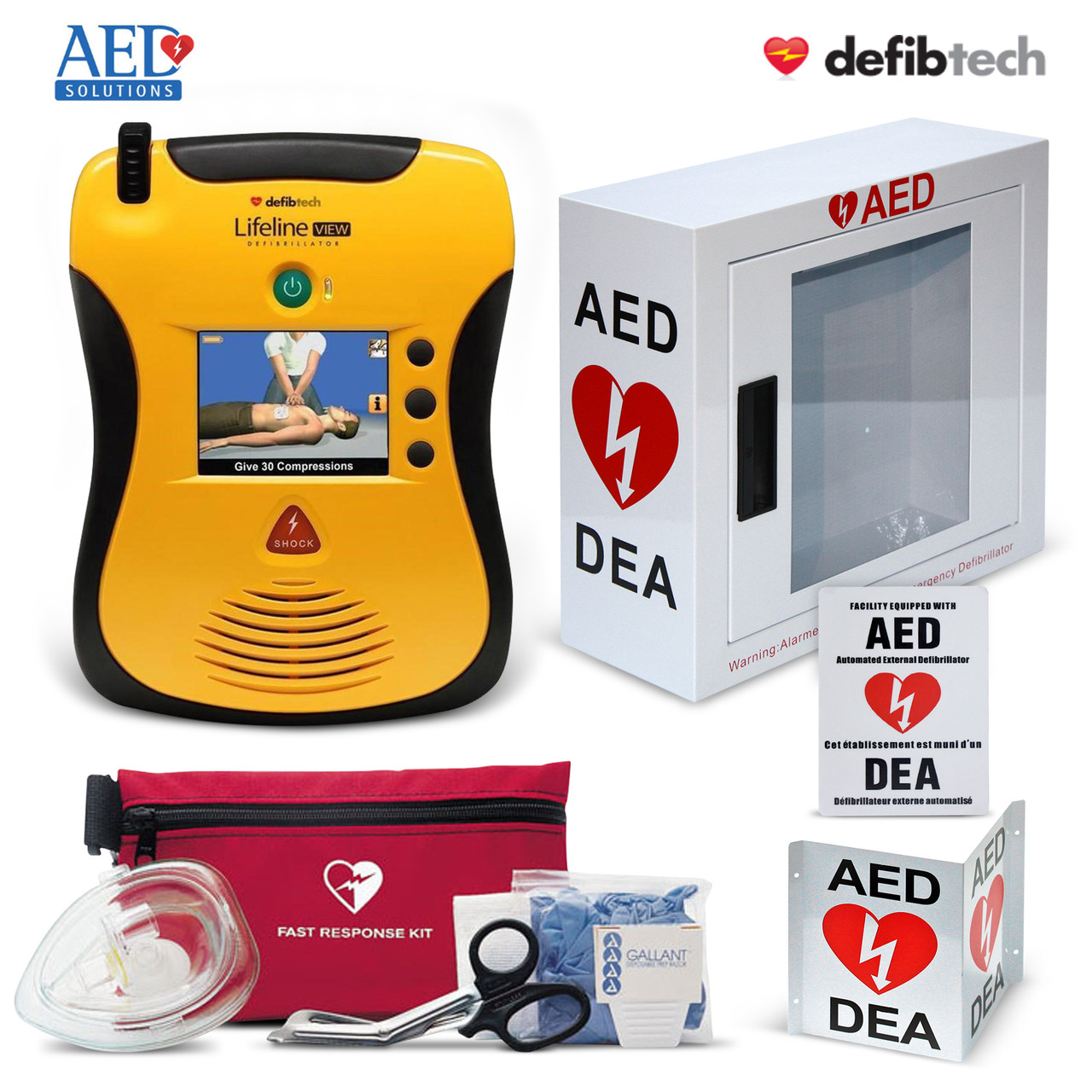 Defibtech View Deployment Package with Cabinet