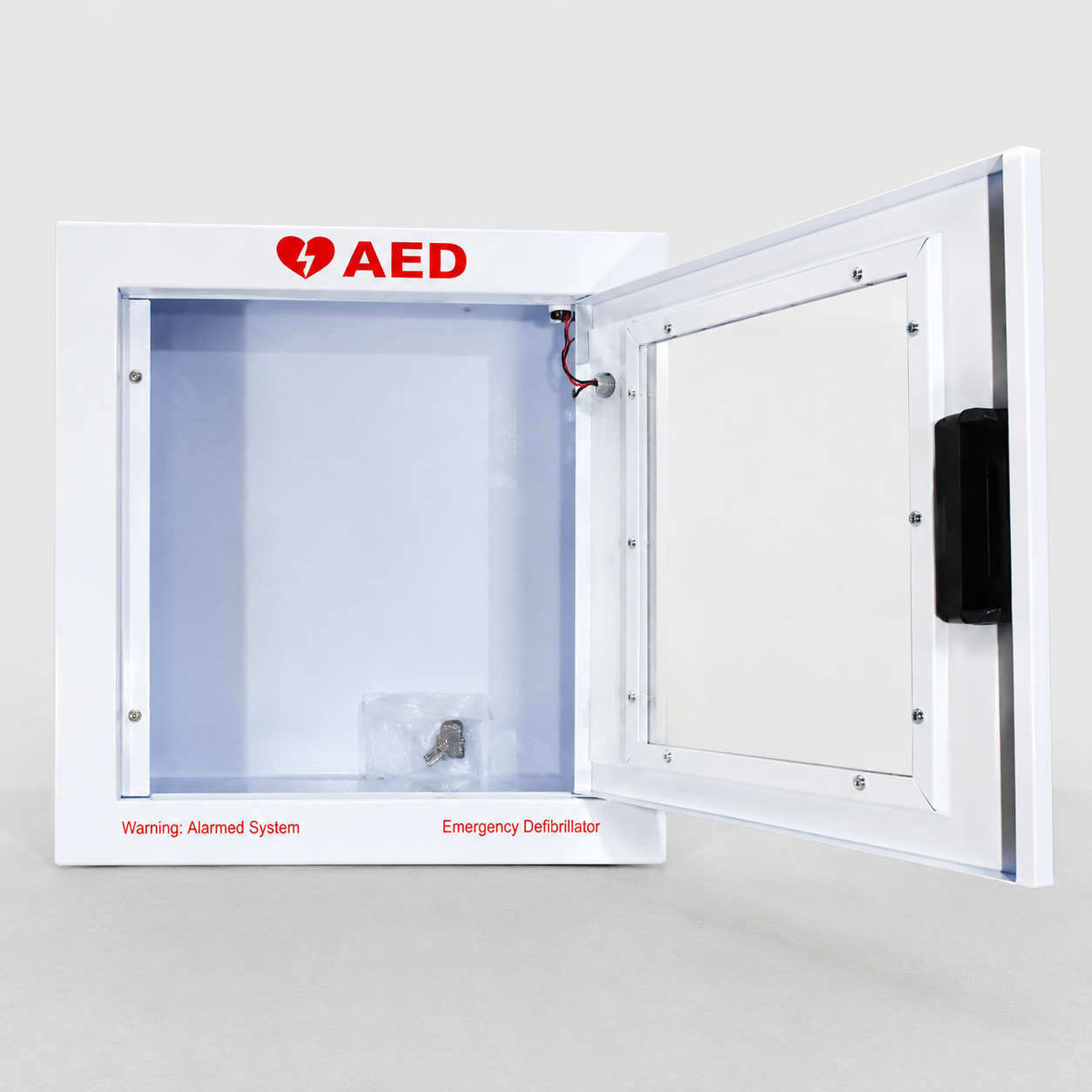 AED Semi-Recessed Wall Mount Cabinet
