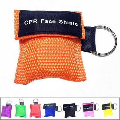 CPR Face Shield Mask (Keychain) Pocket Mask for First Aid or CPR Training 