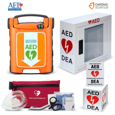 Cardiac Science G5 BILINGUAL AED Fully-Automatic with Cabinet Cardiac Science G5 BILINGUAL AED Fully-Automatic with Cabinet