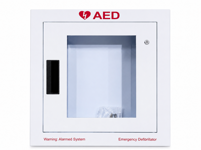 AED Semi-Recessed Wall Mount Cabinet