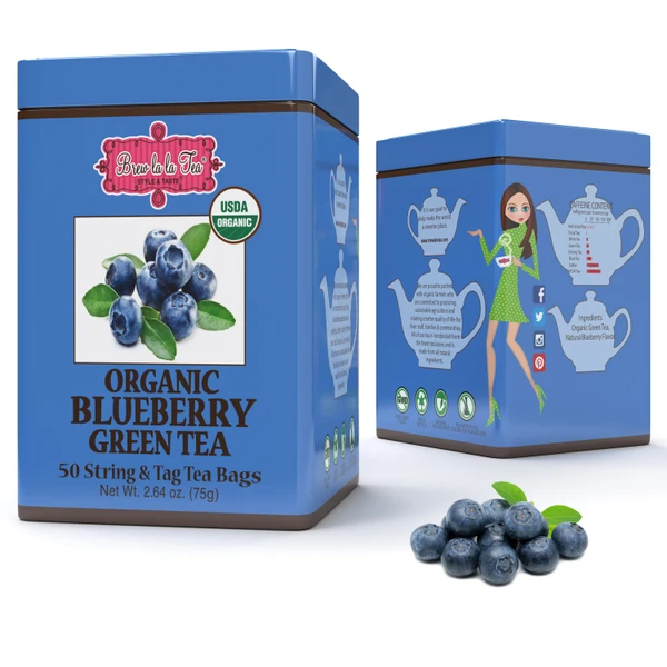 Organic Blueberry Green Tea