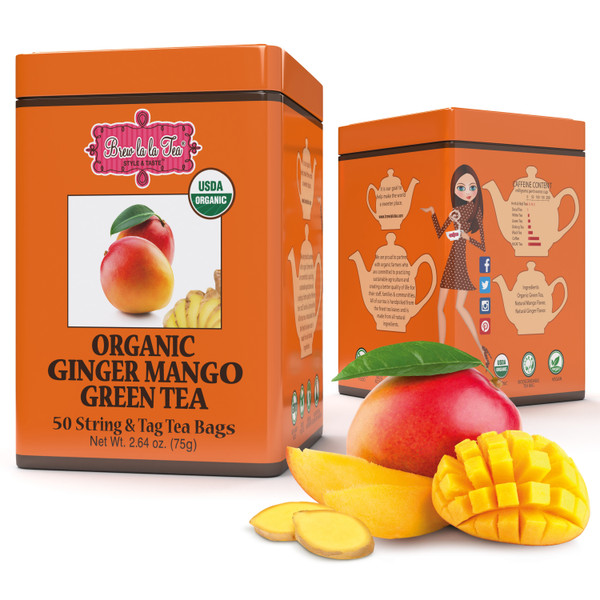Organic Ginger Mango Green Tea