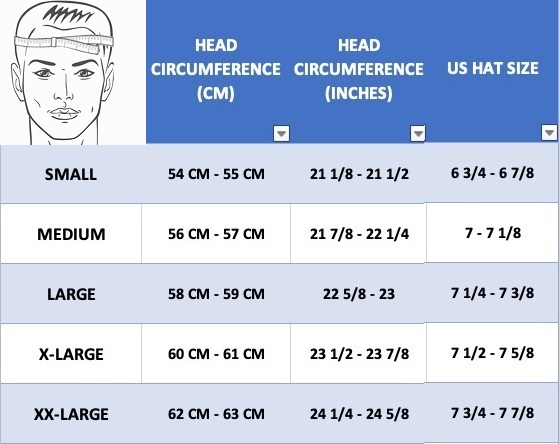 Hat Size Chart