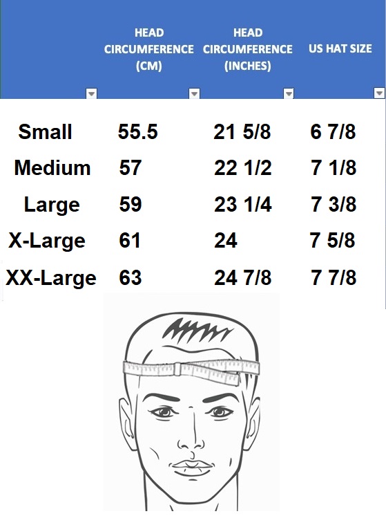 Hat Size Chart