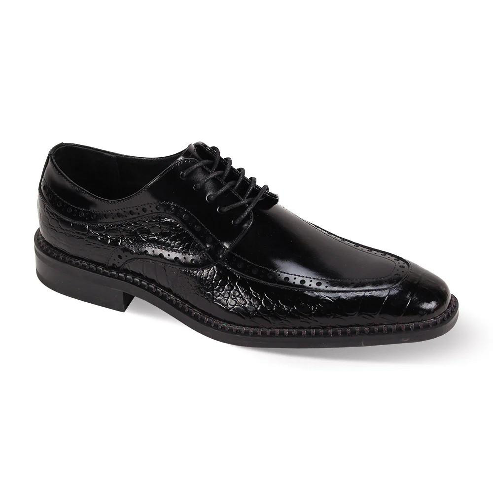 Yensa  Men’s Sz 10‎ Dress Shoes Black LACE UP OXFORDS Mens Black Lace Up Shoes | Mens Black Oxford Dress Shoes main image 4