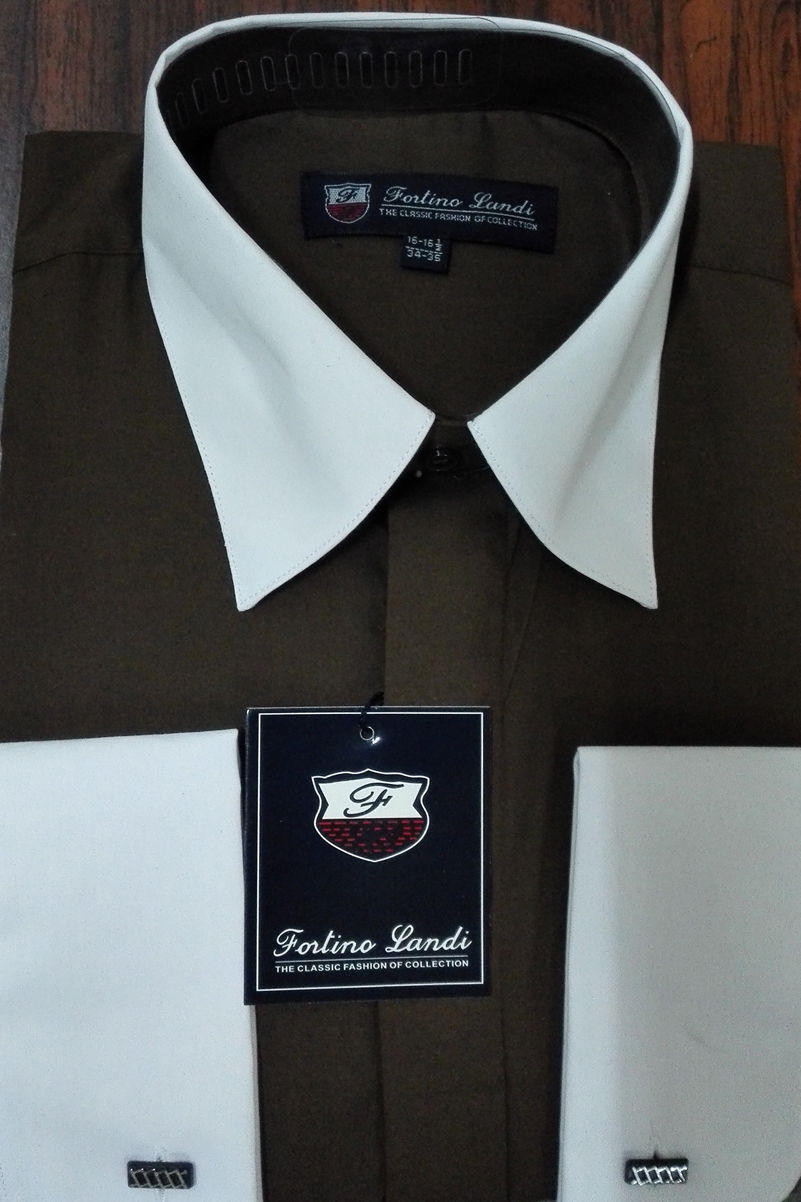 2 tone dress shirt Amazon.com: Men's White Two Tone Dress Shirt