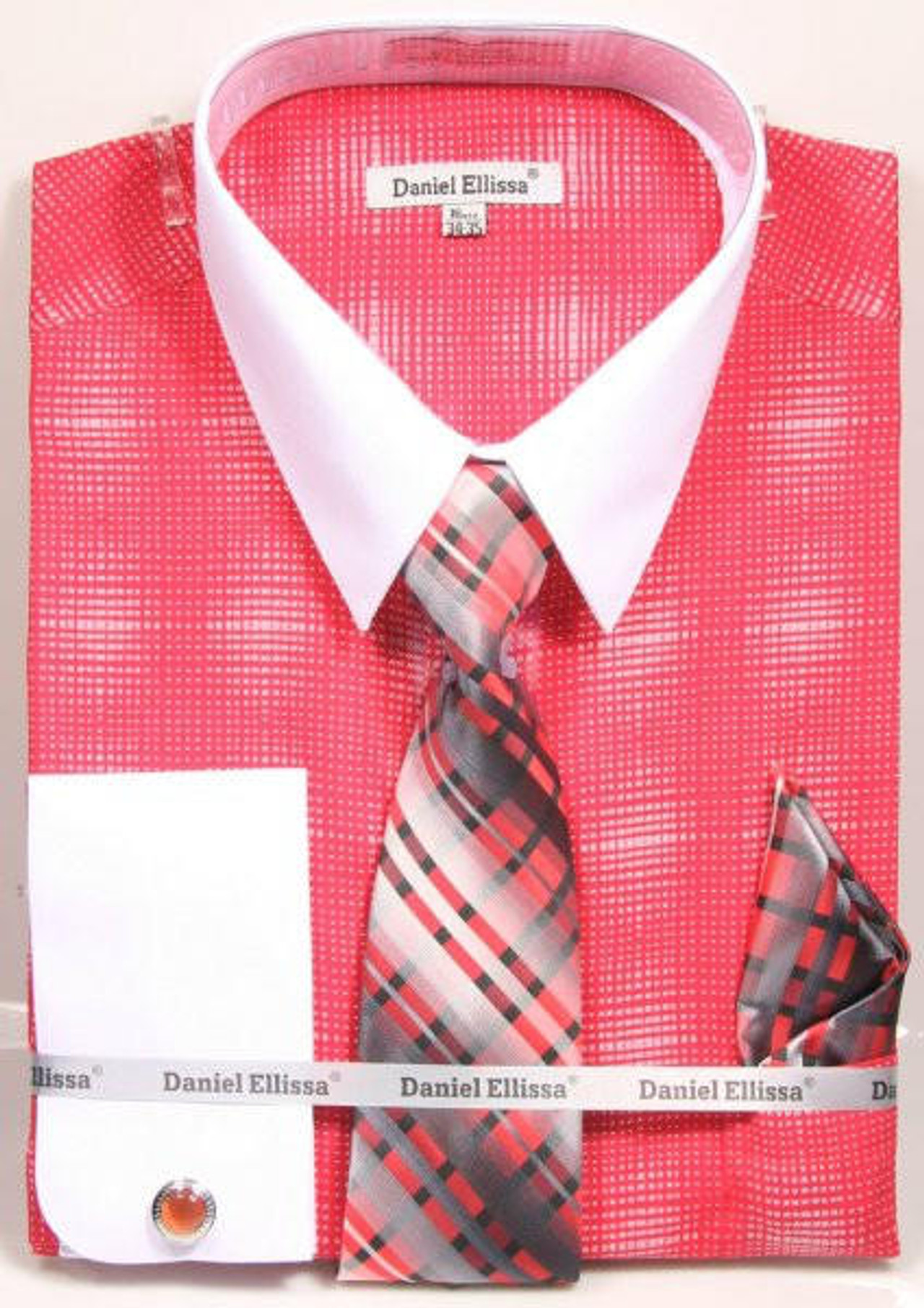 mens blue shirt and tie set