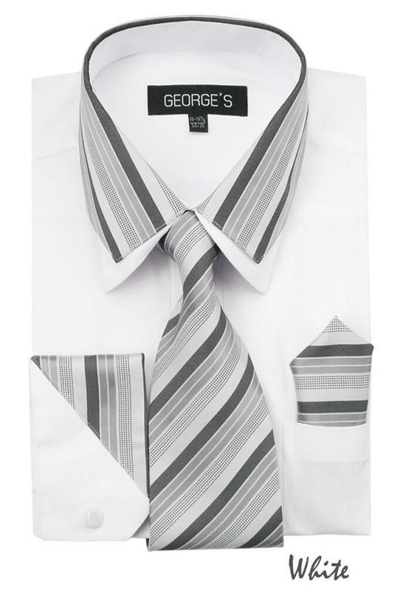 mens formal shirt and tie set