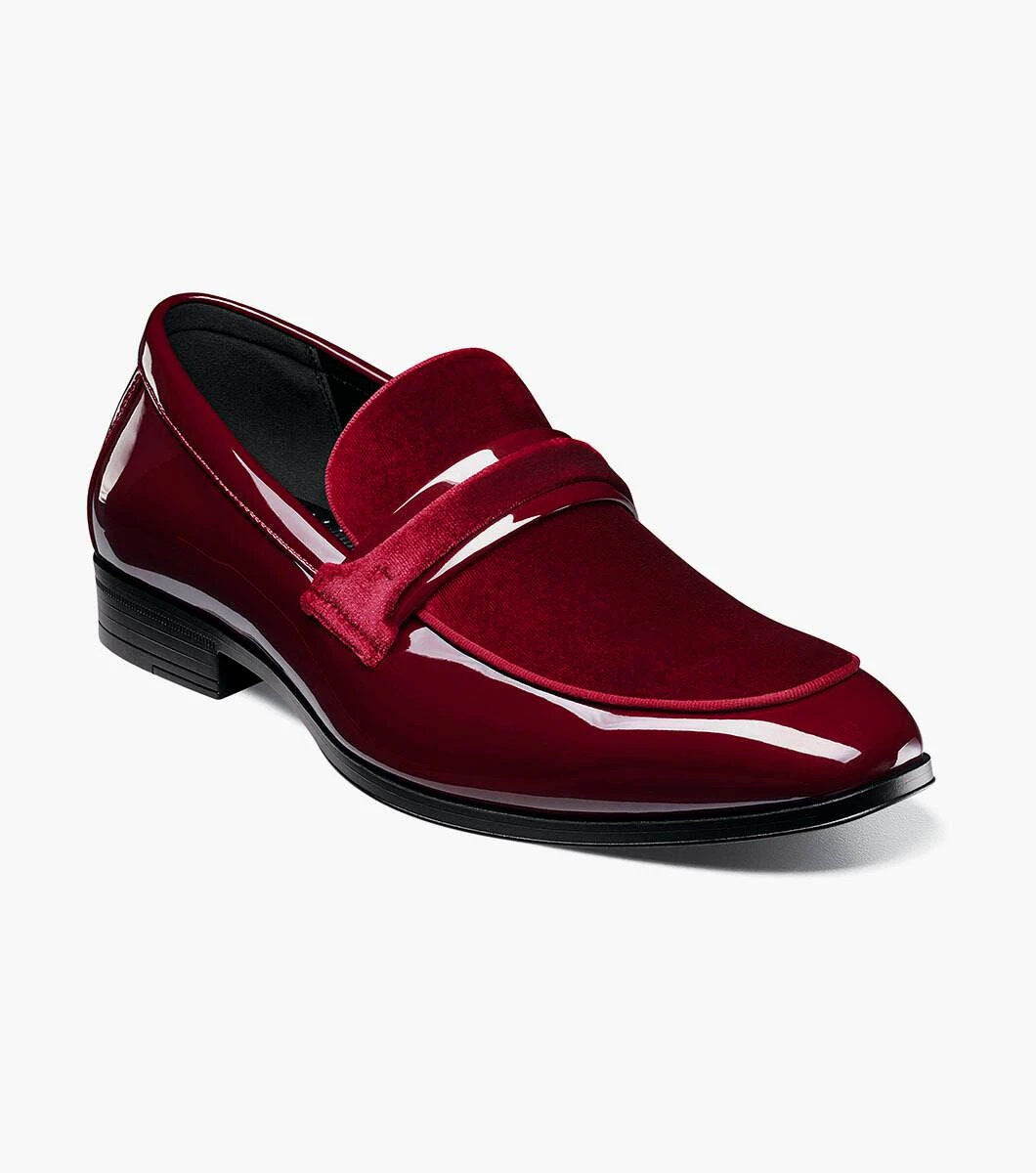 mens burgundy slip on dress shoes Stacy Adams Spratley Men's breathable feel against the product-switcher A-Line Long Sleeves Velvet Color:PRINCESS BLUE