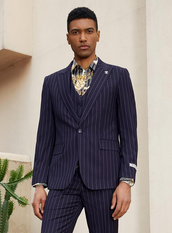 シュプリーム　 Lightweight Pinstripe Suits stacy-adams-mens-pinstripe-