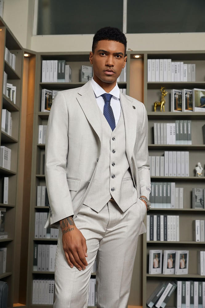Stacy Adams Mens Summer Suit light grey Modern Fit SM145H1-02