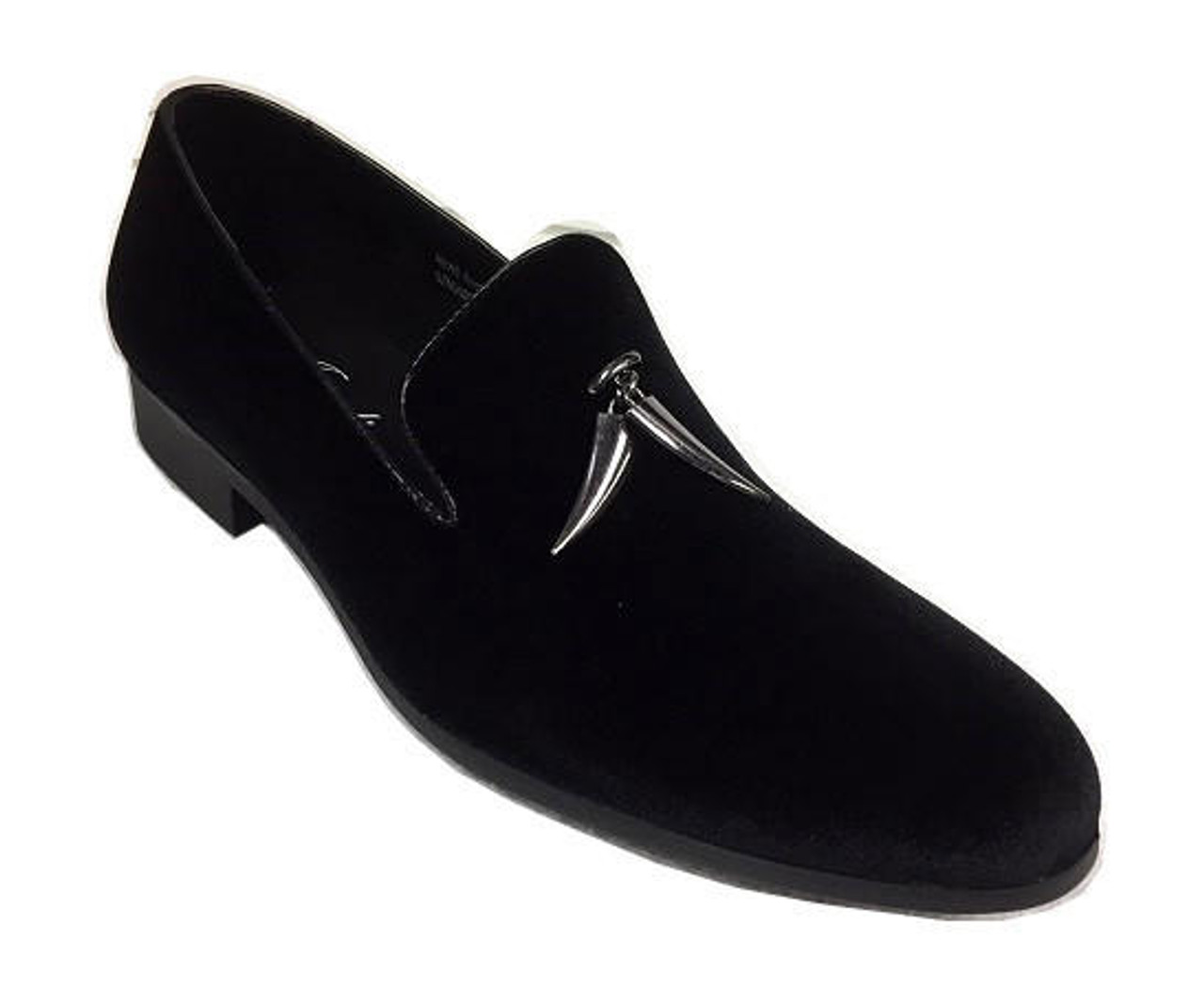 Black Velvet Loafers