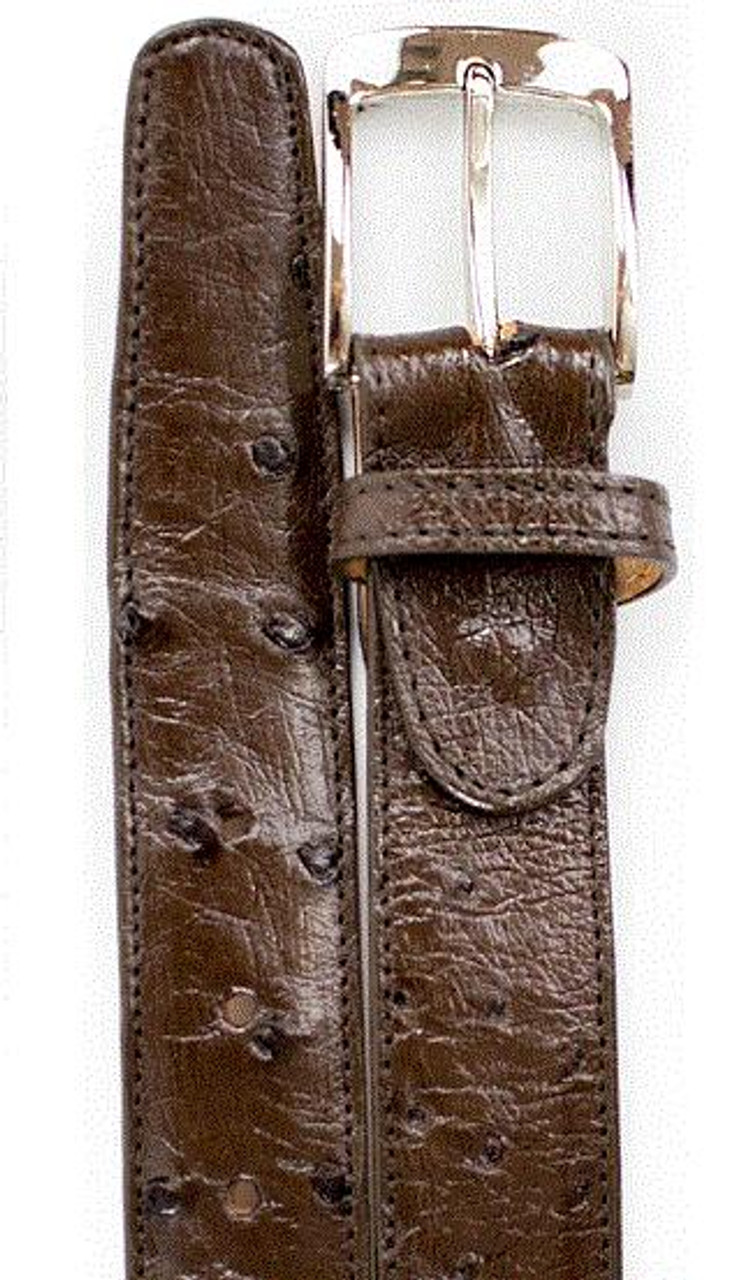 Belvedere Genuine Full Quill Ostrich Dress Belt