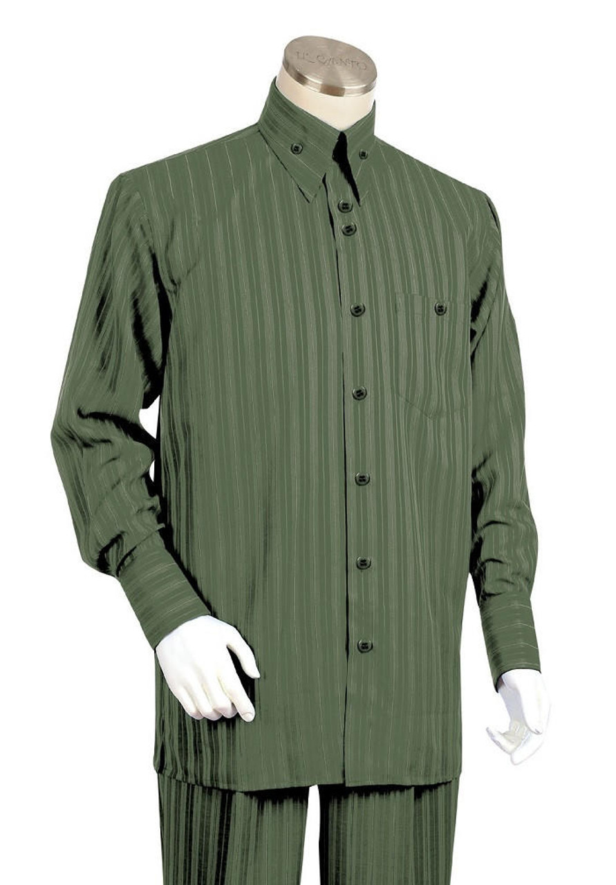 Canto Big and Tall Shadow Stripe Walking Suit Menswear 880