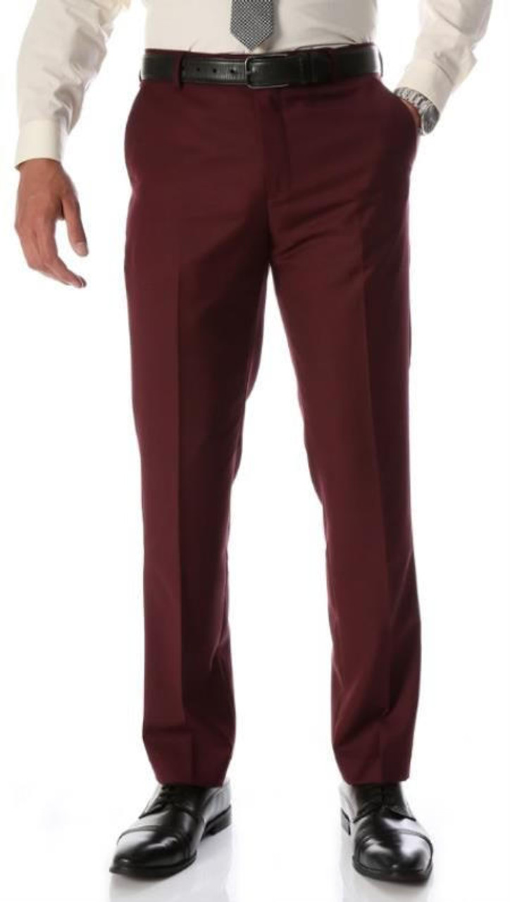 Boys Burgundy Long Sleeve Formal Dress Shirt & Tie - Malcolm Royce