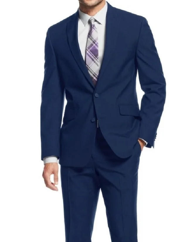 Blue Slim Fit Suit Shop Online Sale - Main Image