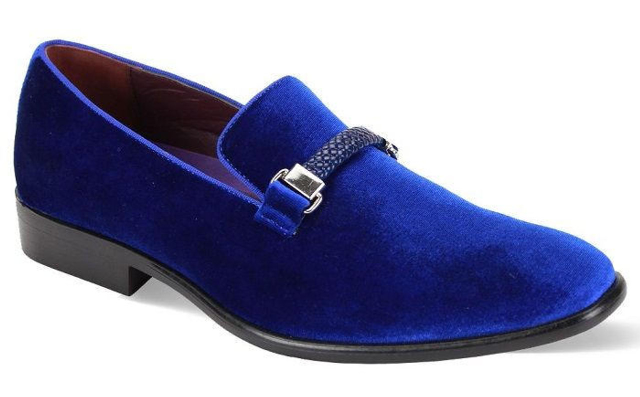 Blue prom hot sale shoes men