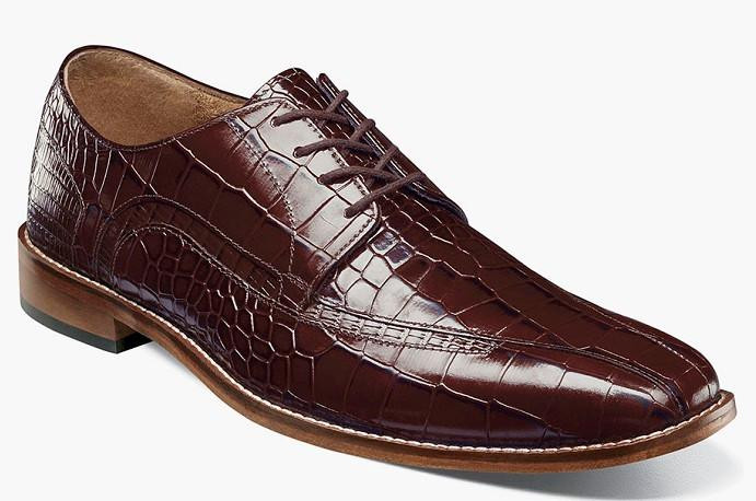 Stacy Adams Men's Suit Shoes Gator Print Cognac OS25681-221