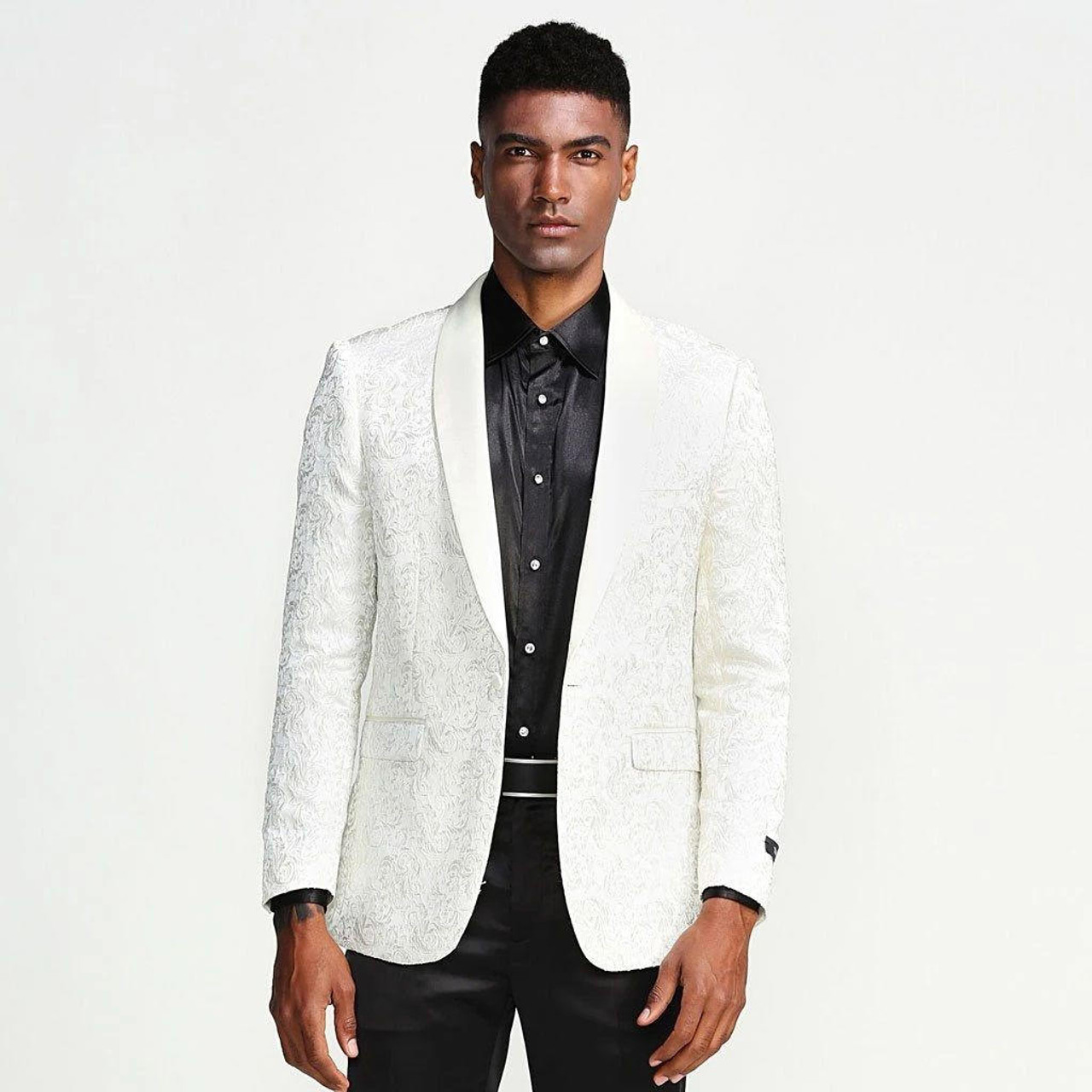 White tuxedo store jacket slim fit