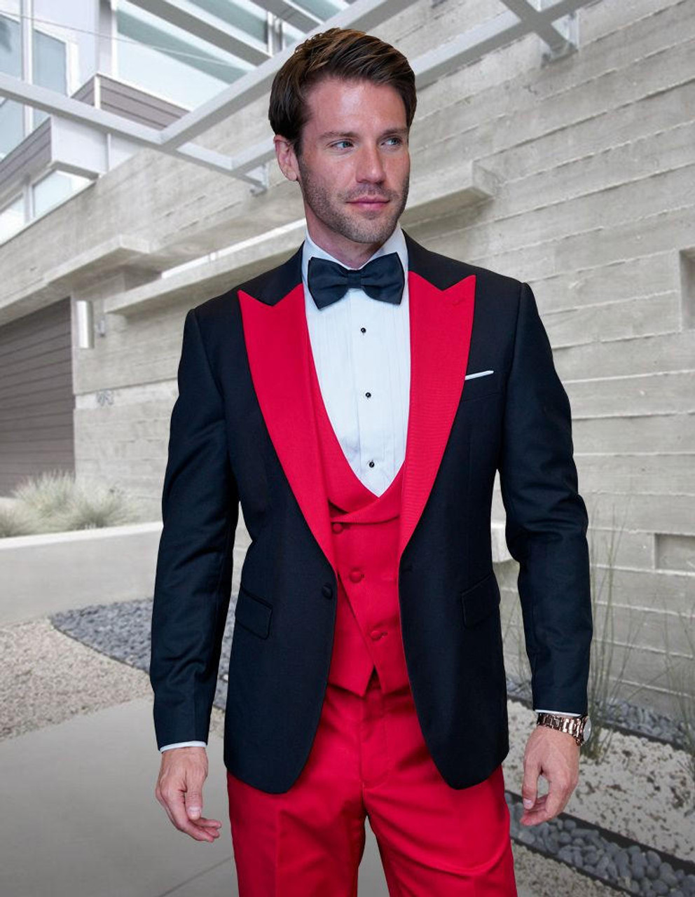 Red Velvet Tuxedo - 3 Piece | Gentleman's Guru