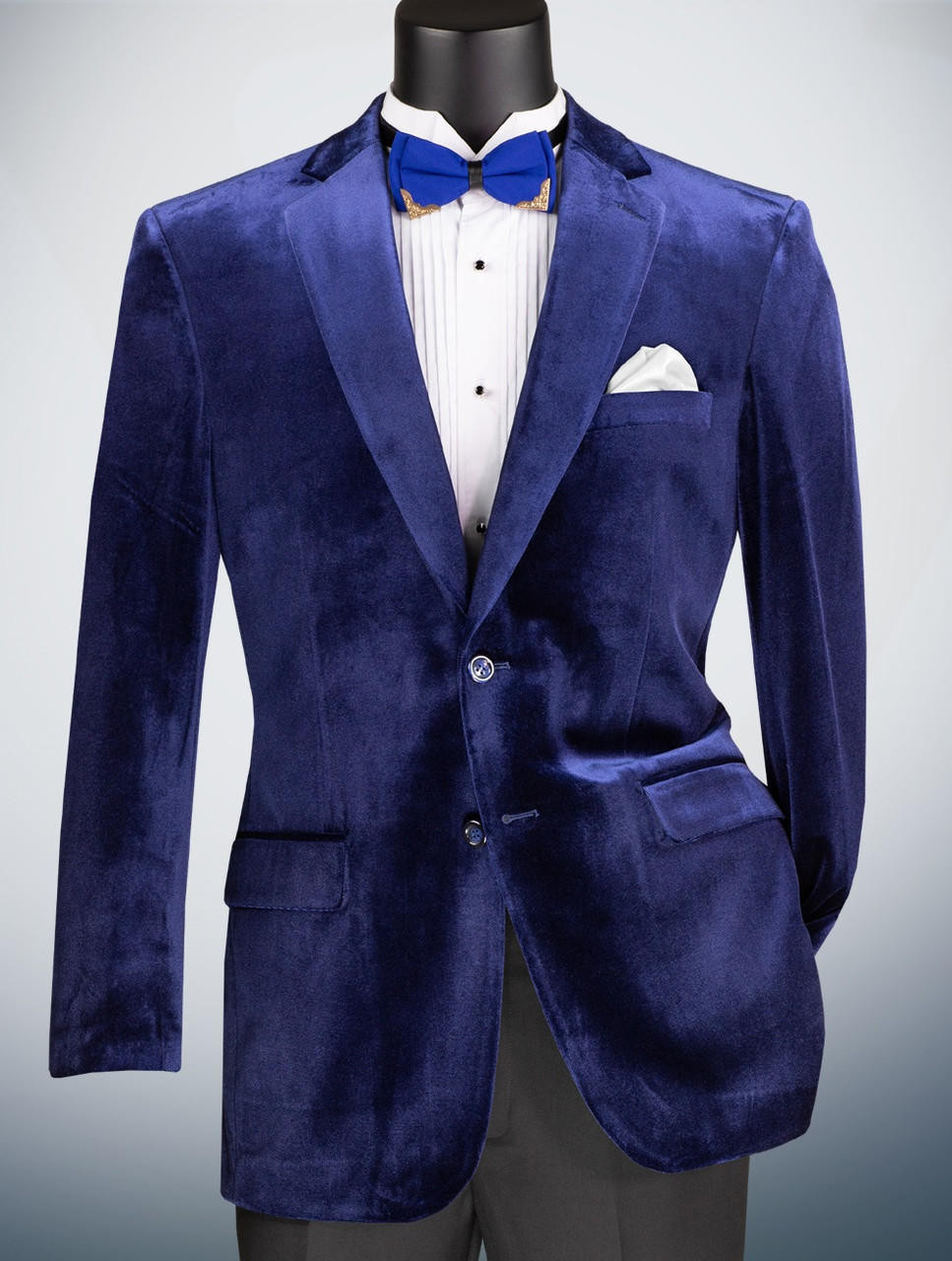 Details more than 201 dark blue velvet suit super hot