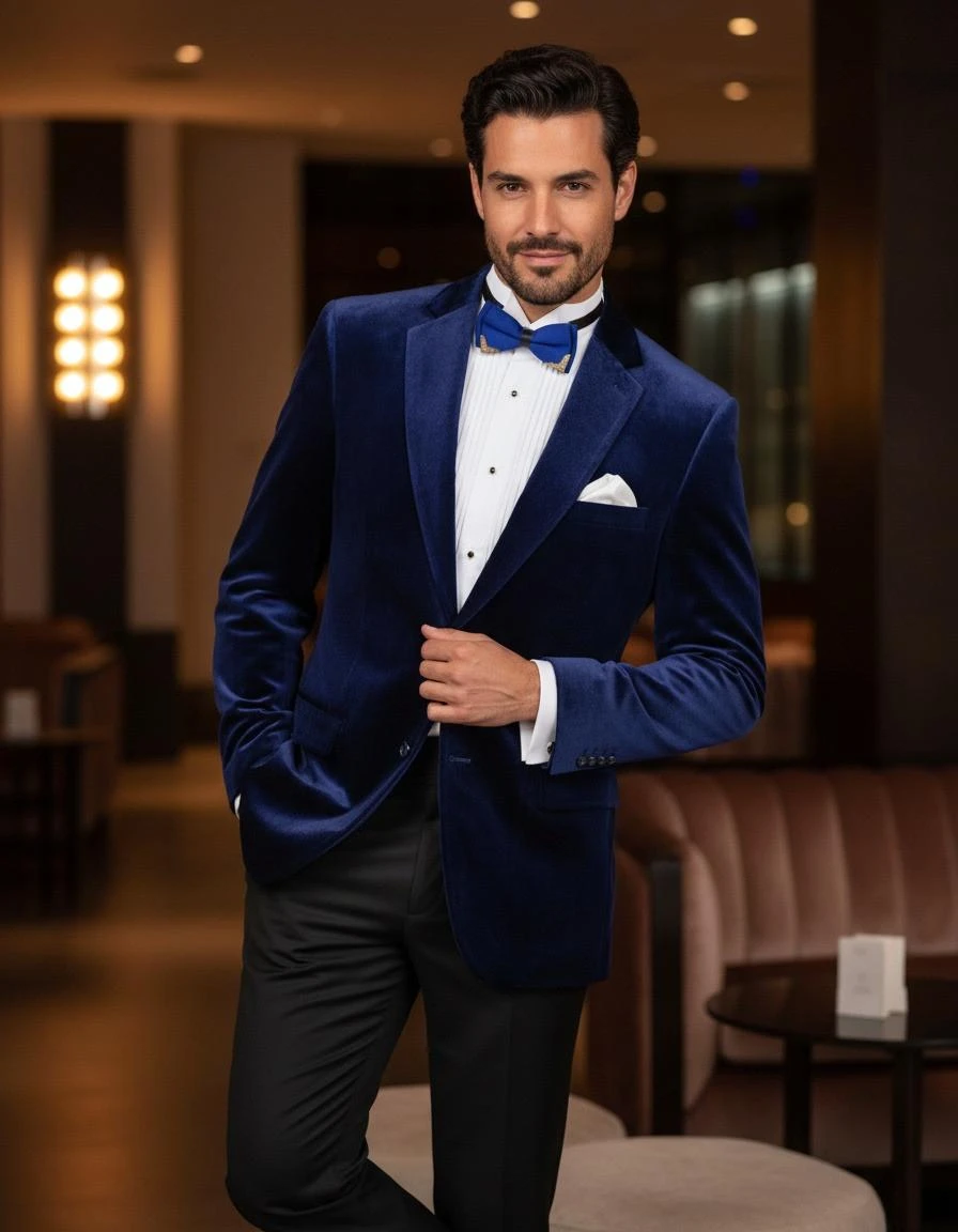 blue dress jacket mens Velvet Blazer Regular Fit Two Button B-27 M Blue 5=handle1=Vanity Table=richmond-ridged-dressing-table-matte-sage-green Black Shirt Black Suit Quantity:70 cards lasting wear