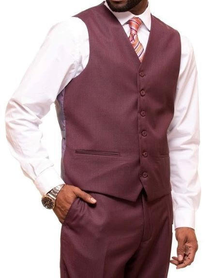 Burgundy 2 Button Suits Starting At $199
