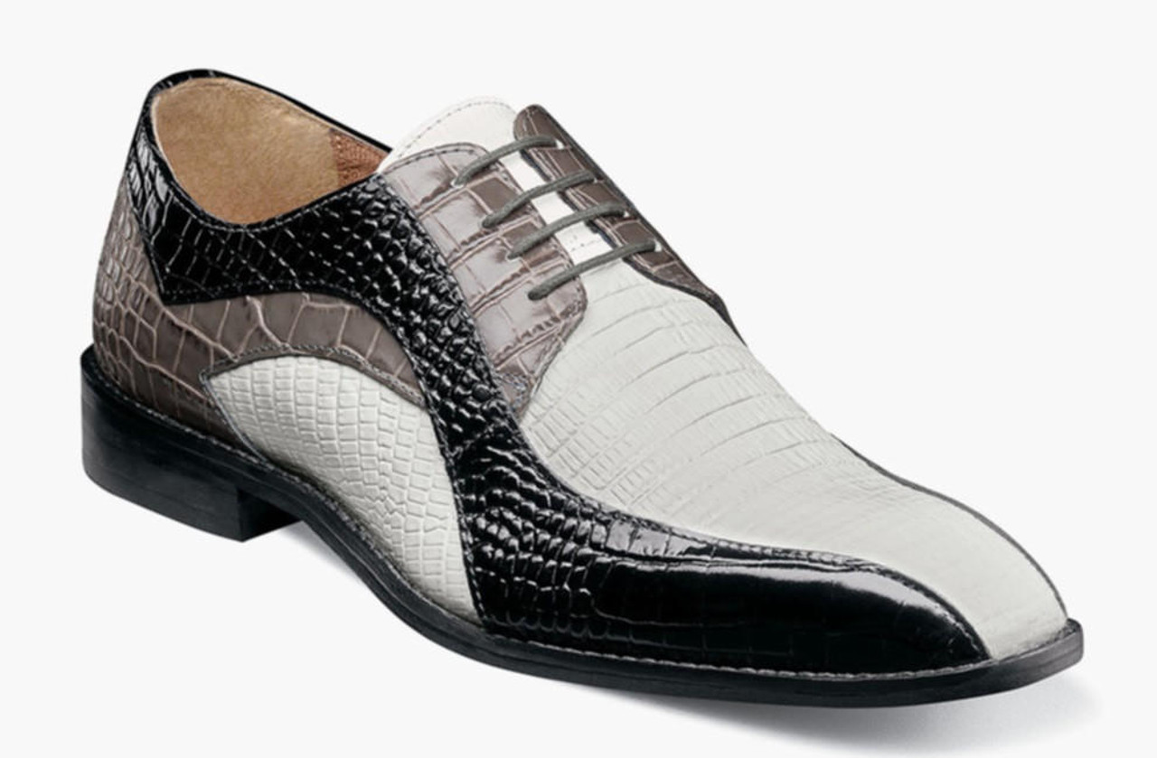 Stacy adams black shop and white dress shoes