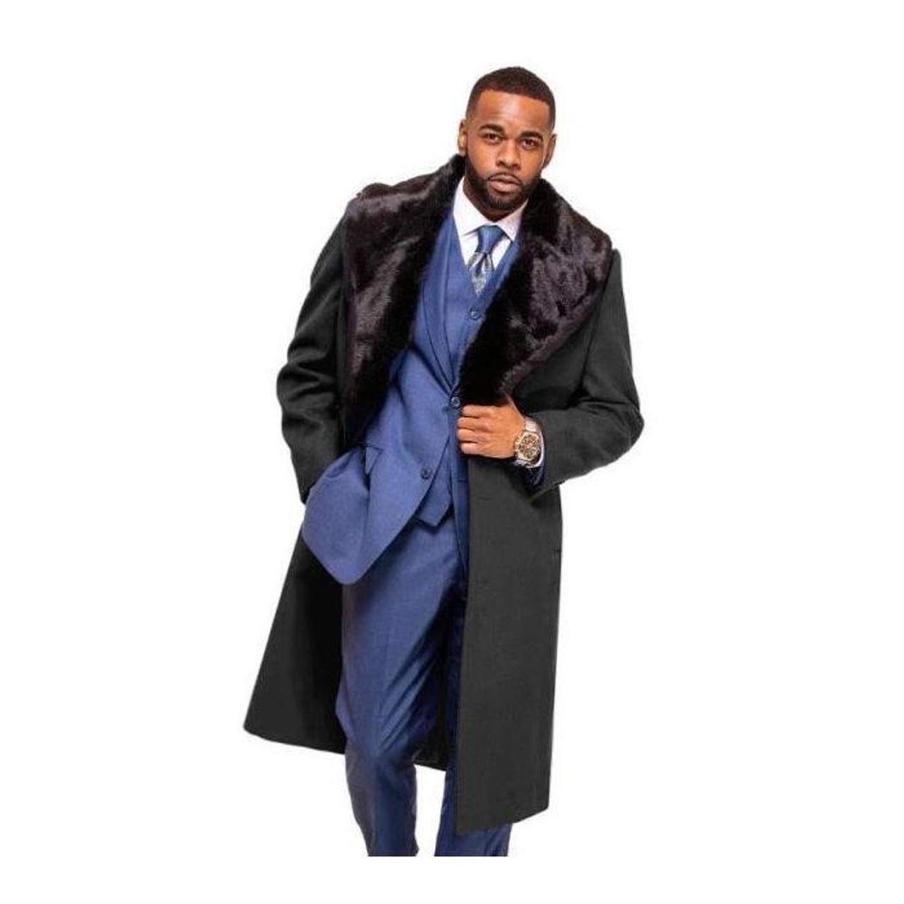 Mens on sale overcoat charcoal