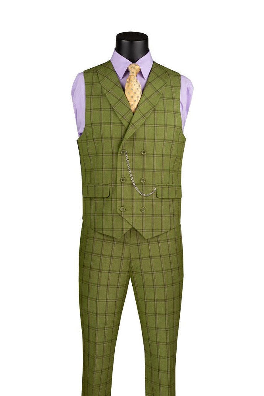 Vinci Men Suit 3PP-Mint Green