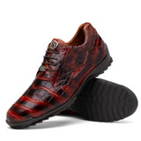  Marco Di Milano Authentic Alligator Sneakers Rust Cognac Vulcan 